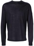 Ermenegildo Zegna Round Neck Jumper - Blue
