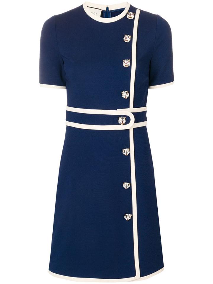 Gucci Belted Dress - Blue