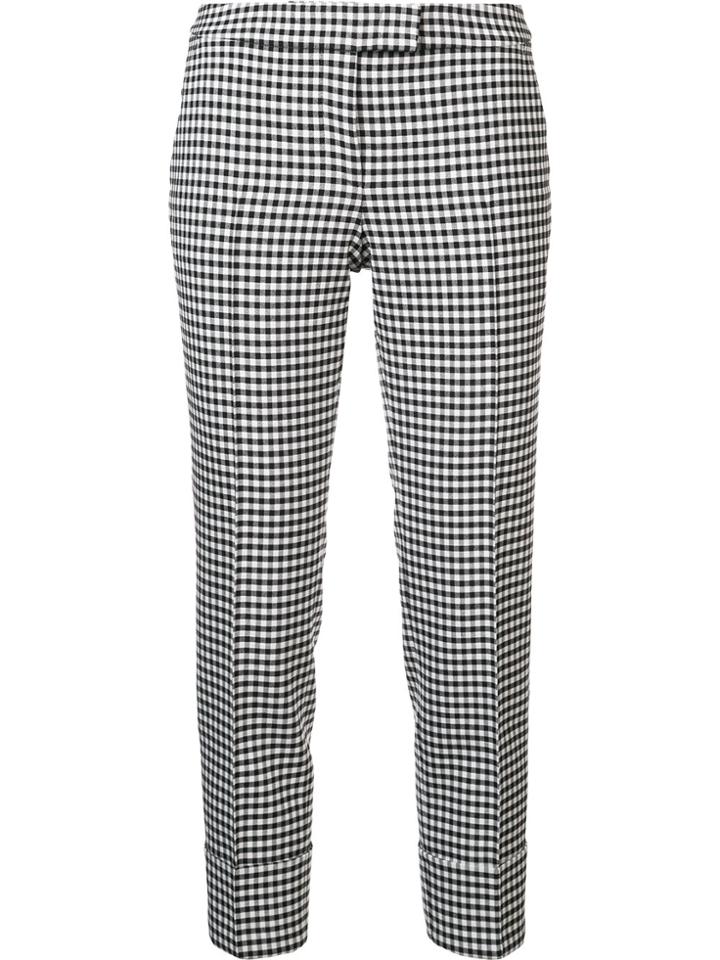 Akris Punto Checked Tailored Trousers - Black