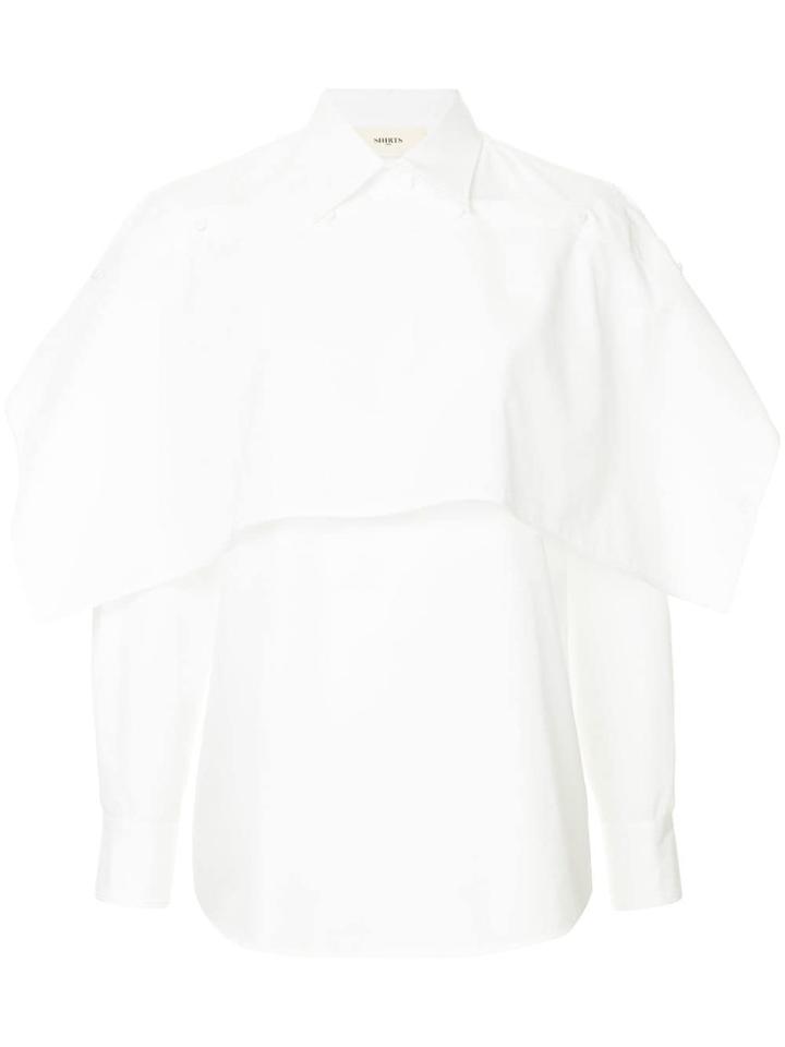 Ports 1961 Layered Button-down Shirt - White