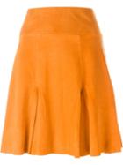 Dagmar Lambskin Skirt