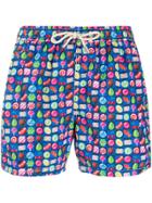 Mc2 Saint Barth Candies Printed Swim Shorts - Blue