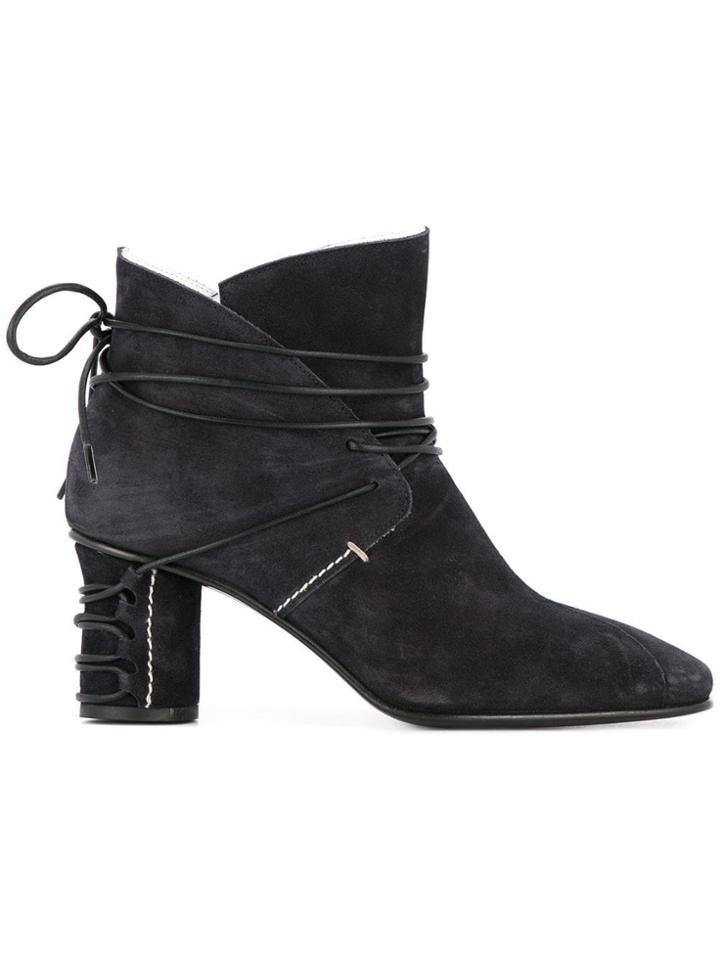 Jw Anderson Lace-up Ankle Boots - Blue