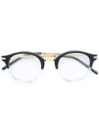 Boucheron Round Frame Glasses, Black, Acetate/metal