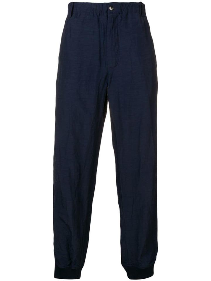 Giorgio Armani Loose Fit Trousers - Blue