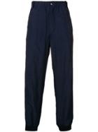 Giorgio Armani Loose Fit Trousers - Blue