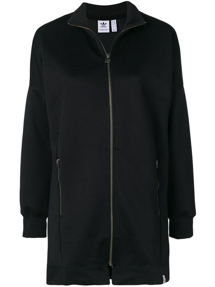 Adidas Longline Track Jacket - Black