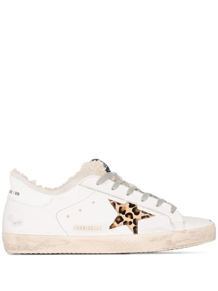 Golden Goose Superstar Shearling Sneakers - White