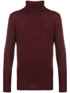 Majestic Filatures Roll Neck Sweater - Red