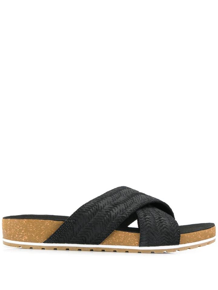 Timberland Crisscross Slip-on Sandals - Black