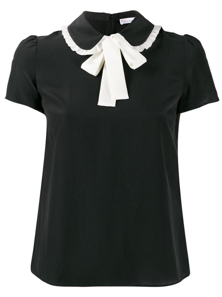 Red Valentino Bow Tie T-shirt - Black