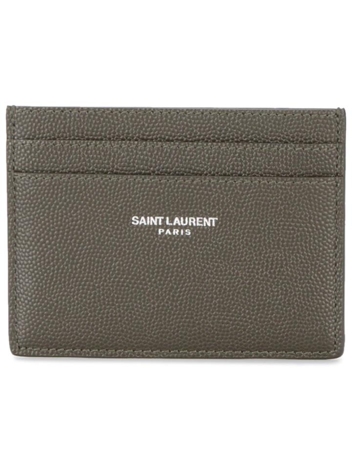 Saint Laurent Classic Green Grained Cardholder