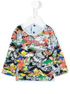 Kenzo Kids - Cartoon Cactus Sweatshirt - Kids - Cotton - 9 Mth, Blue