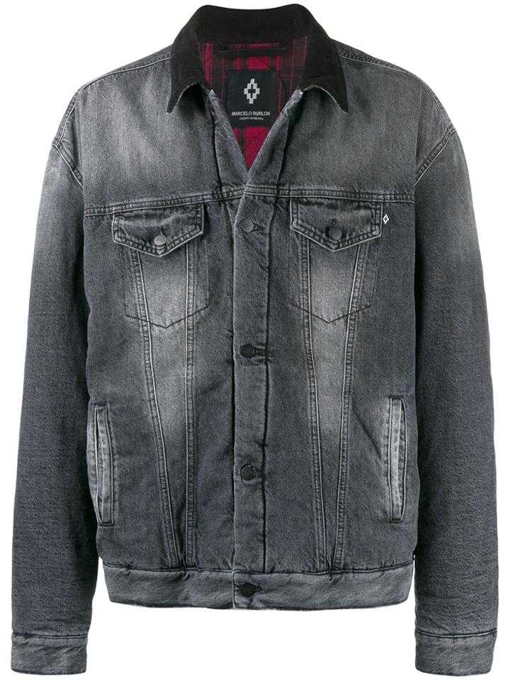Marcelo Burlon County Of Milan Oversized Jacket - Grey