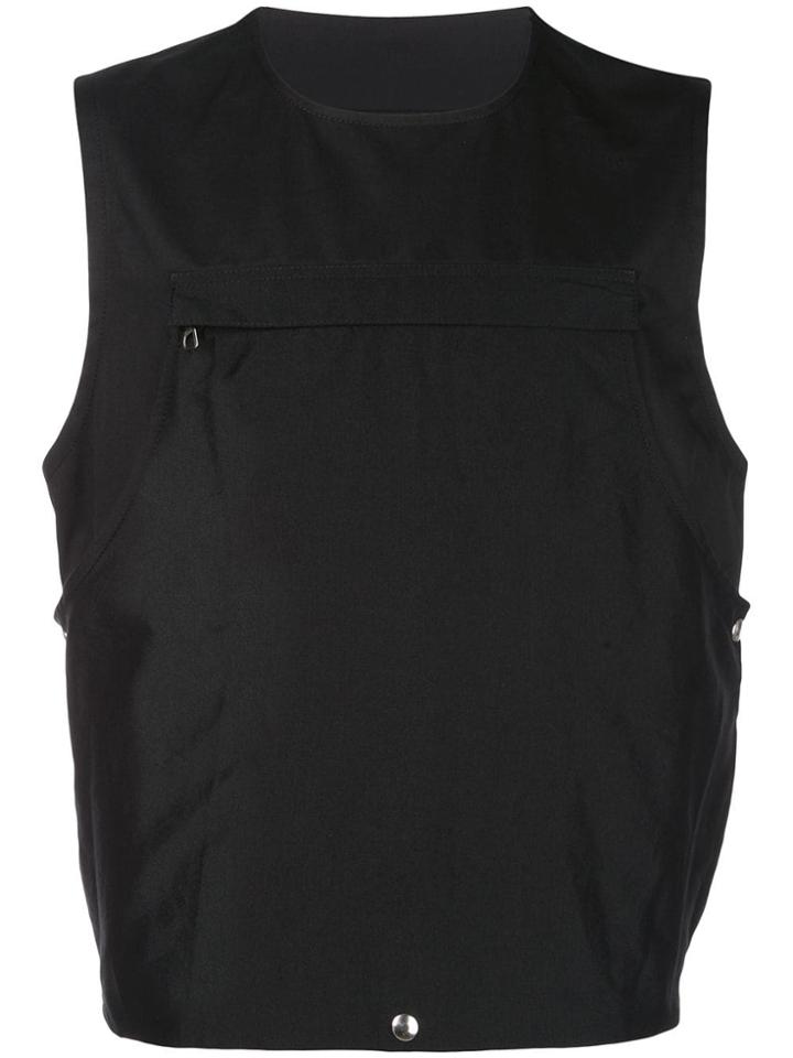 Lanvin Zip Front Vest - Black