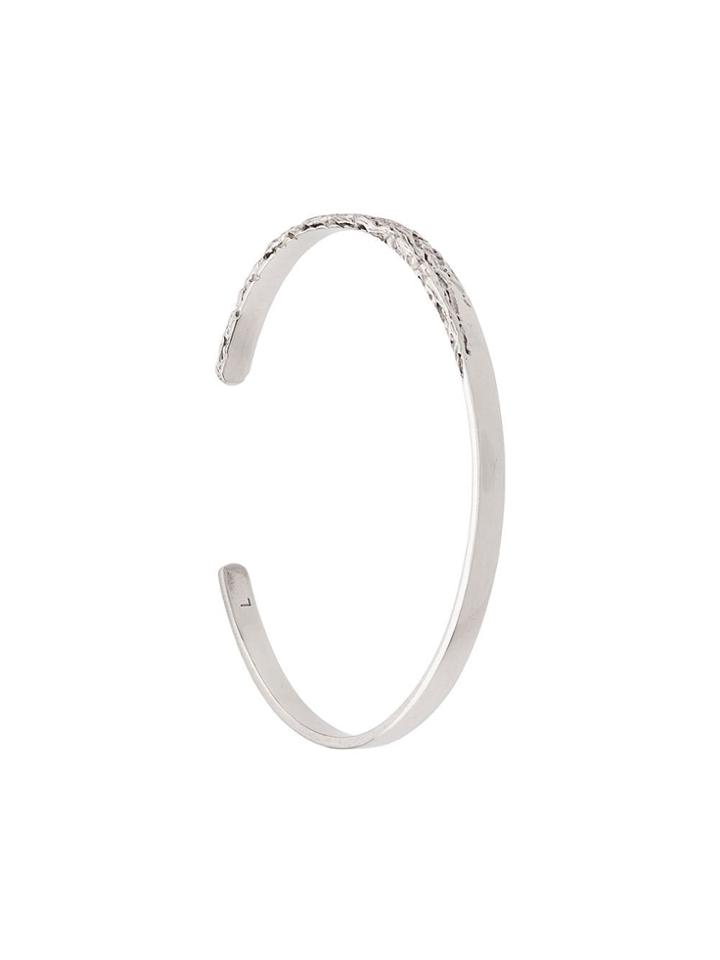 Maria Black Bridge Bangle - Silver