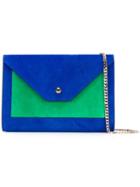 Casadei - Shoulder Bag - Women - Chamois Leather/satin - One Size, Blue, Chamois Leather/satin