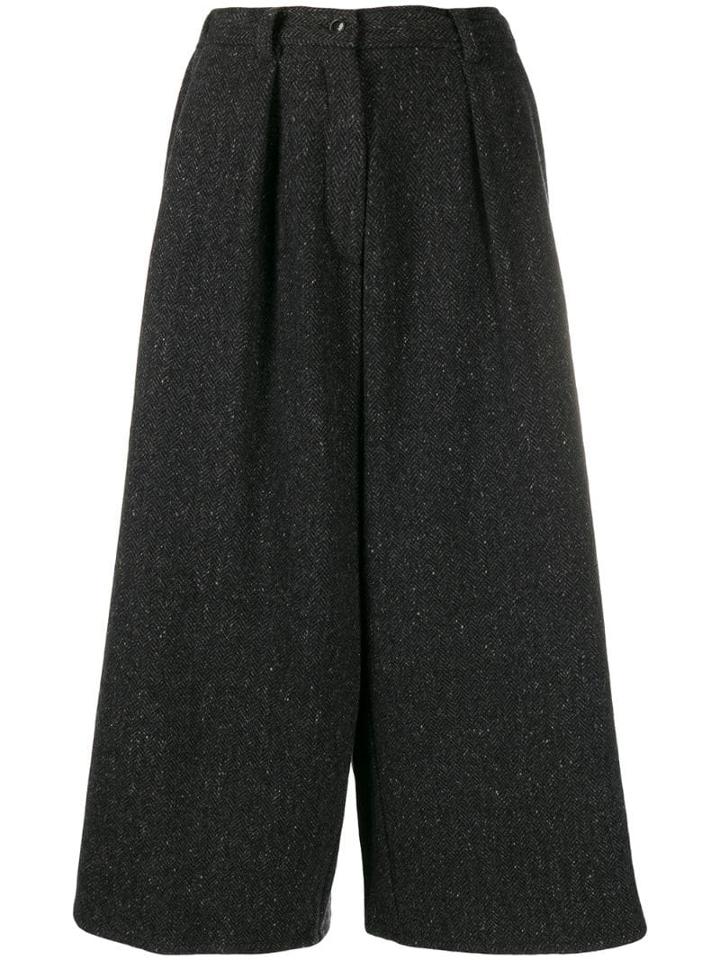 Dusan Cropped Palazzo Trousers - Grey