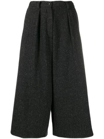 Dusan Cropped Palazzo Trousers - Grey