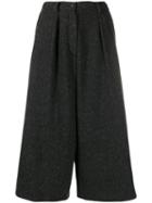 Dusan Cropped Palazzo Trousers - Grey