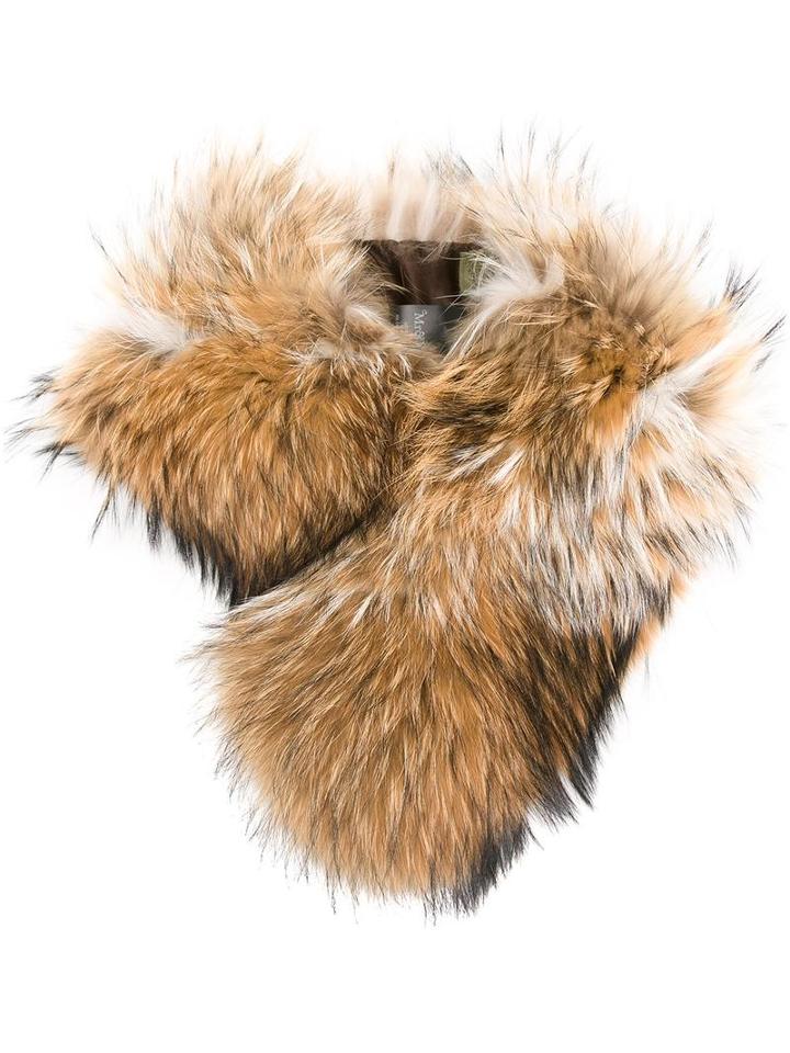 Mr & Mrs Italy Fur Scarf, Adult Unisex, Nude/neutrals, Racoon Fur