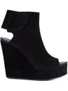 Pedro Garcia Peep Toe Wedge Boots