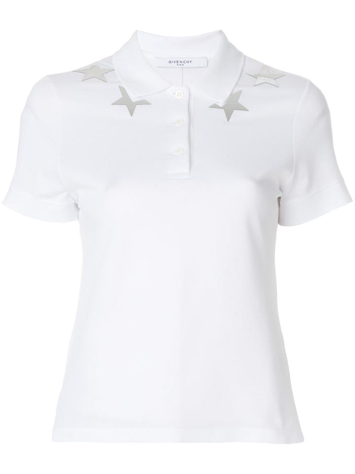 Givenchy Mirrored Star Polo Shirt - White