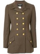 Chanel Vintage Double Breasted Coat - Green