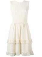 Red Valentino Layered Lace Hem Dress