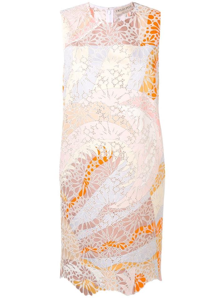 Emilio Pucci Broderie Anglaise Dress - Neutrals