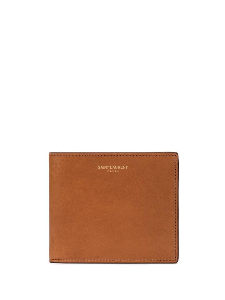 Saint Laurent East/west Wallet - Brown