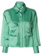 Aalto Cropped Shirt - Green
