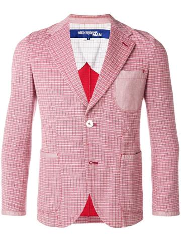 Junya Watanabe Comme Des Garçons Vintage Stitch Checked Blazer - Red