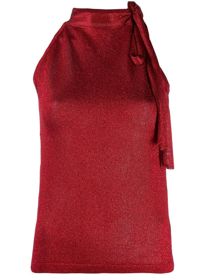 Missoni Tie Neck Blouse - Red