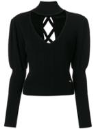 Philipp Plein Chest Cutout Top - Black