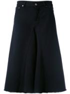 Mm6 Maison Margiela - A-line Denim Skirt - Women - Cotton - 40, Women's, Black, Cotton