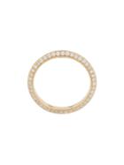 Lizzie Mandler Fine Jewelry 18k Gold And Diamond 'one-sided Knife Edge' Ring, Women's, Size: 7, Metallic