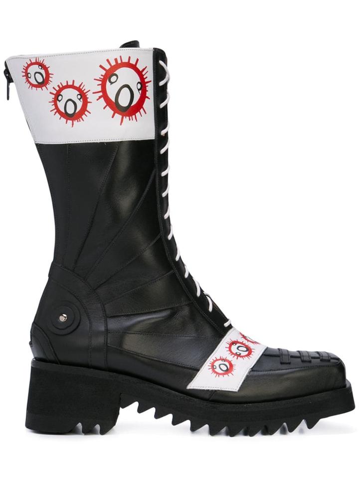 Charles Jeffrey Loverboy Brachiosaurus Boots - Black