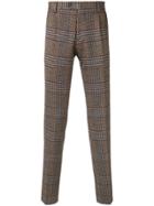 Etro Herringbone Tailored Trousers - Brown