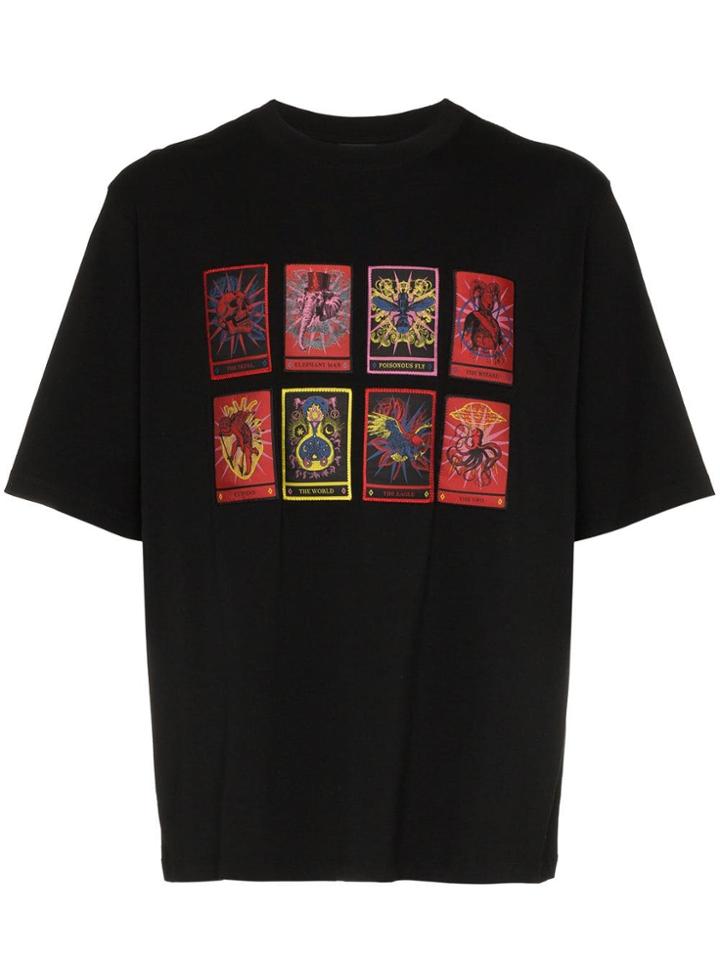 Marcelo Burlon County Of Milan Tarot Card Printed Cotton T-shirt -