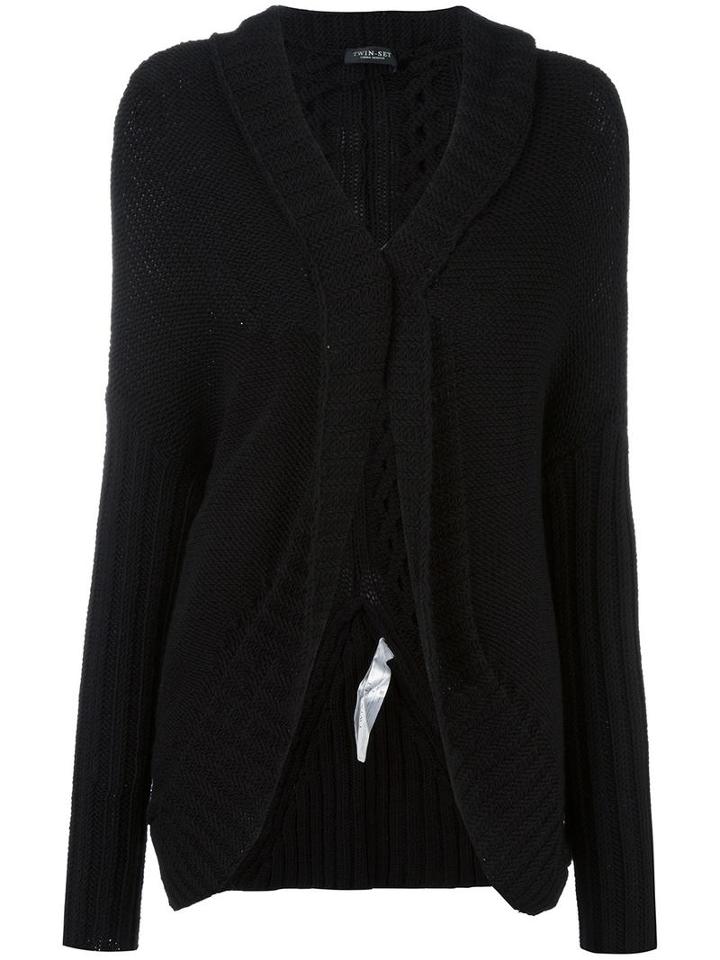 Twin-set Single Button Cardigan, Women's, Size: Medium, Wool/acrylic/polyester