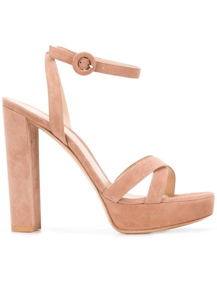 Gianvito Rossi Poppy Platform Sandals - Neutrals