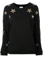 Zoe Karssen - Star Patch Sweatshirt - Women - Cotton - M, Black, Cotton