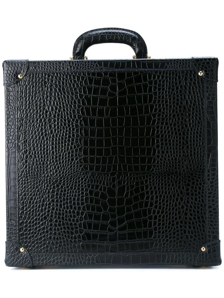 Family Affair Crocodile Effect Sunglasses Briefcase, Adult Unisex, Black
