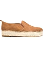 Sam Edelman Carrin Espadrilles, Women's, Size: 10, Brown, Suede/canvas/rubber