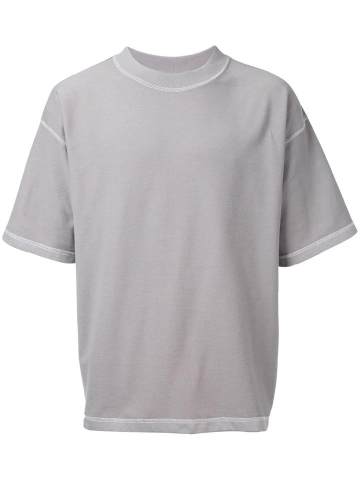 Monkey Time - Exposed Seam T-shirt - Men - Cotton - S, Grey, Cotton