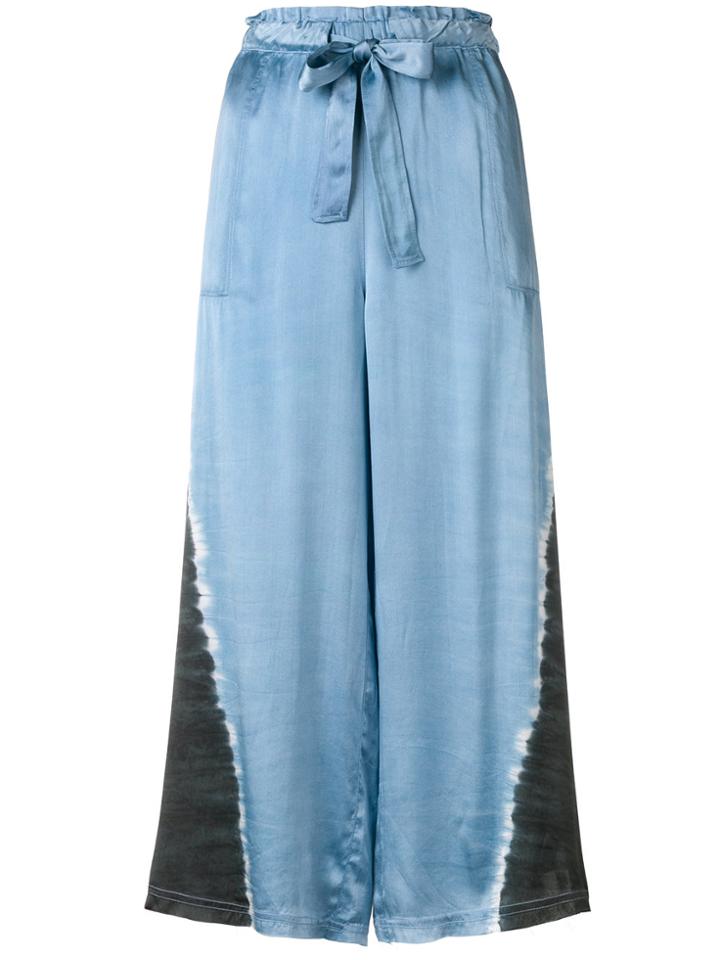 Raquel Allegra Cropped Pyjama Trousers - Blue