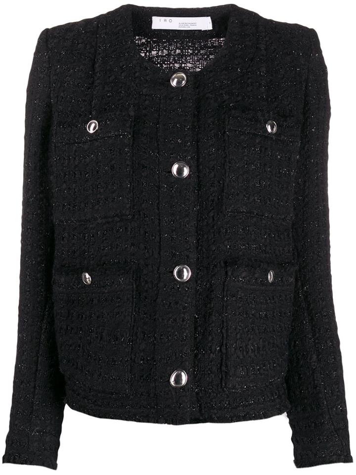 Iro Tetys Slim-fit Tweed Jacket - Black