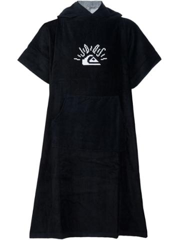 Julien David Julien David X Quiksilver Long Logo Hoodie, Men's, Black, Cotton