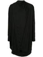 Julius Oversized Plain Shirt - Black